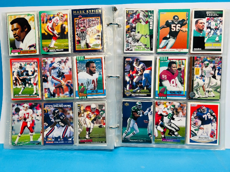 Photo 1 of 593239… final sale no returns/refunds -378 mixed football cards in binder