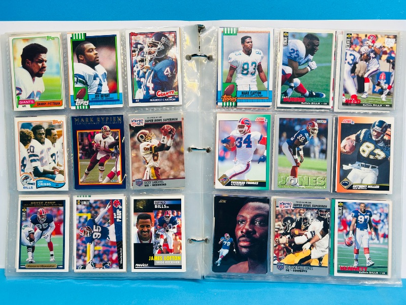 Photo 1 of 593239… final sale no returns/refunds -378 mixed football cards in binder