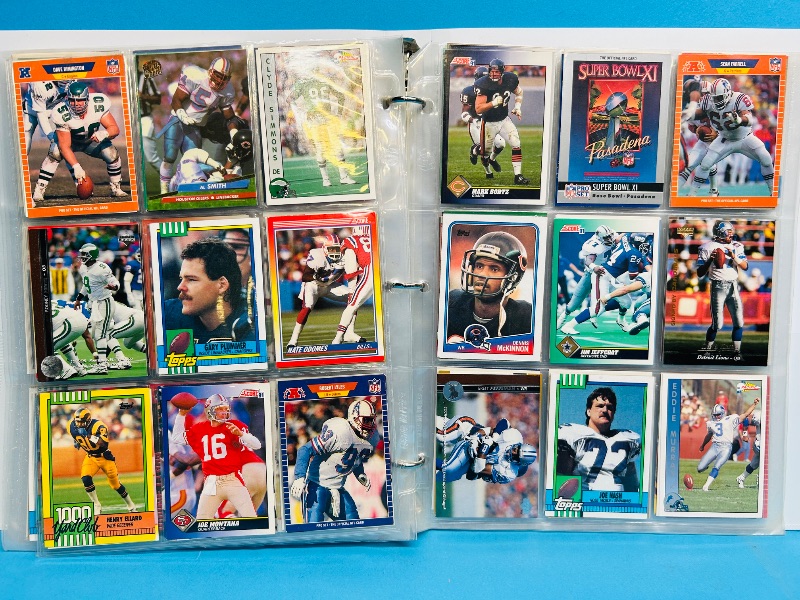 Photo 1 of 593239… final sale no returns/refunds -378 mixed football cards in binder