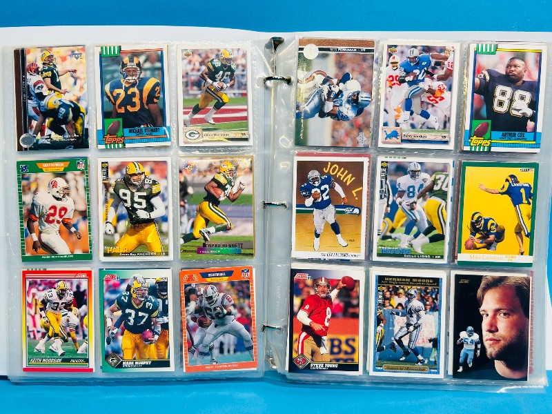 Photo 1 of 593239… final sale no returns/refunds -378 mixed football cards in binder