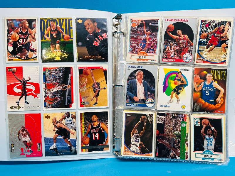 Photo 1 of 593240… final sale no returns/refunds -360 mixed basketball cards in binder