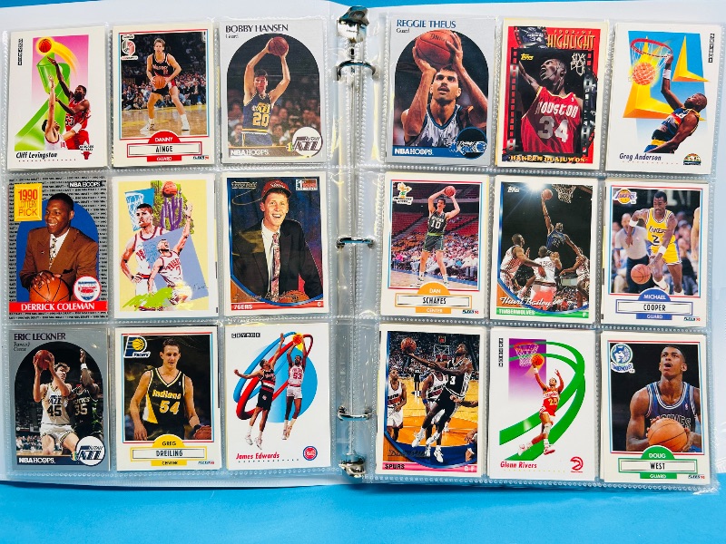 Photo 1 of 593240… final sale no returns/refunds -360 mixed basketball cards in binder