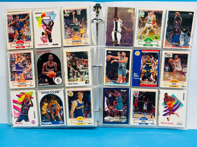 Photo 1 of 593240… final sale no returns/refunds -360 mixed basketball cards in binder