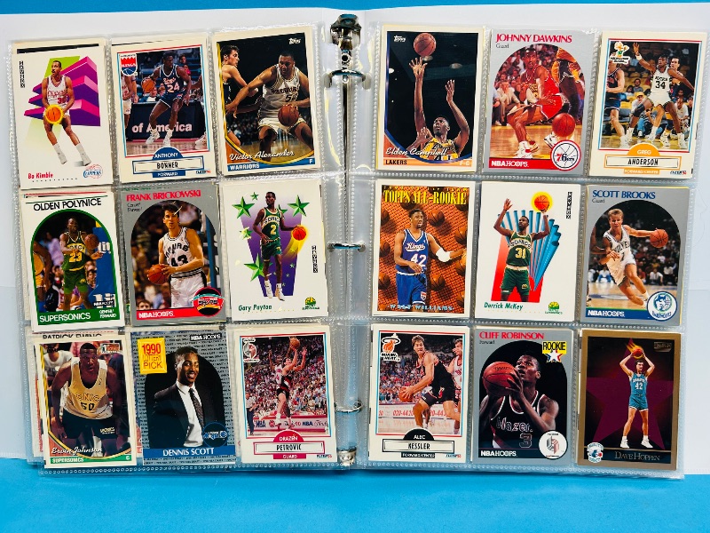 Photo 1 of 593240… final sale no returns/refunds -360 mixed basketball cards in binder
