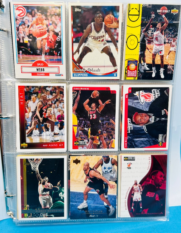 Photo 1 of 593240… final sale no returns/refunds -360 mixed basketball cards in binder