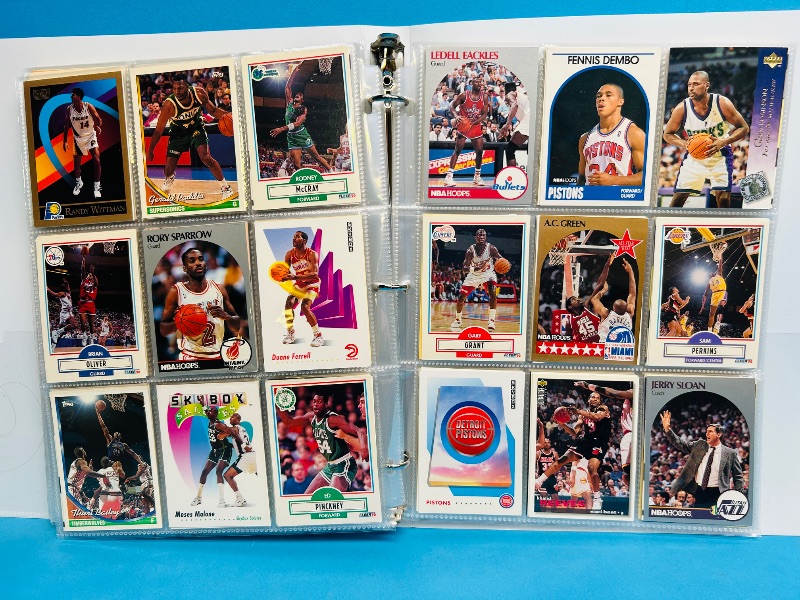 Photo 1 of 593240… final sale no returns/refunds -360 mixed basketball cards in binder