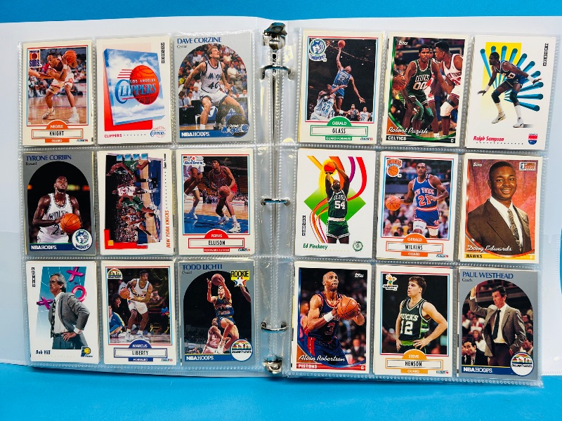 Photo 1 of 593240… final sale no returns/refunds -360 mixed basketball cards in binder
