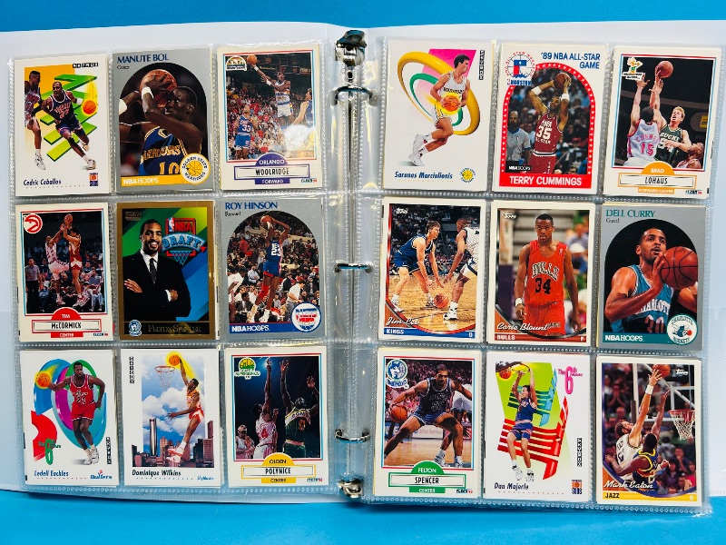 Photo 1 of 593240… final sale no returns/refunds -360 mixed basketball cards in binder