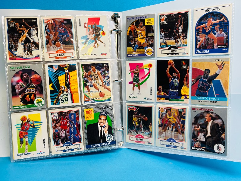 Photo 1 of 593240… final sale no returns/refunds -360 mixed basketball cards in binder