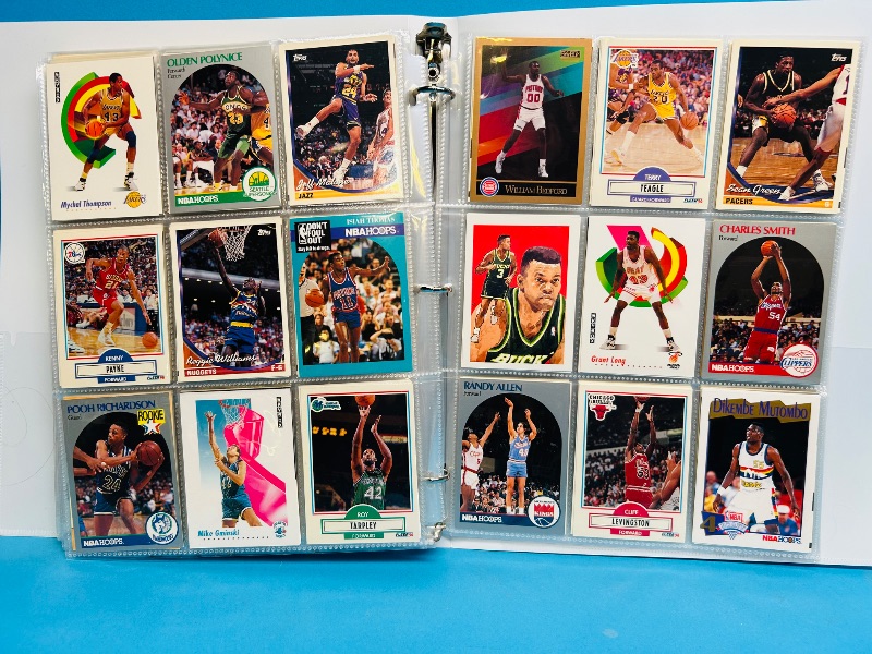Photo 1 of 593240… final sale no returns/refunds -360 mixed basketball cards in binder