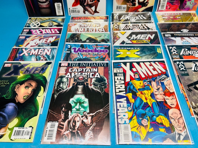 Photo 1 of 593243… final sale no returns/refunds-30 comics in plastic sleeves 