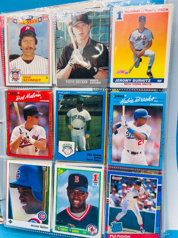 Photo 1 of 593246… final sale no returns/refunds-360 mixed baseball cards in binder 