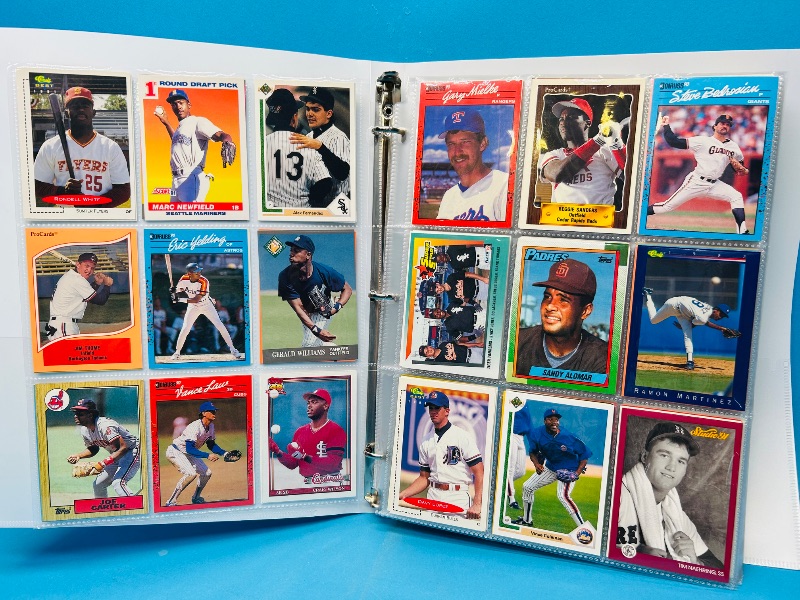 Photo 1 of 593246… final sale no returns/refunds-360 mixed baseball cards in binder 
