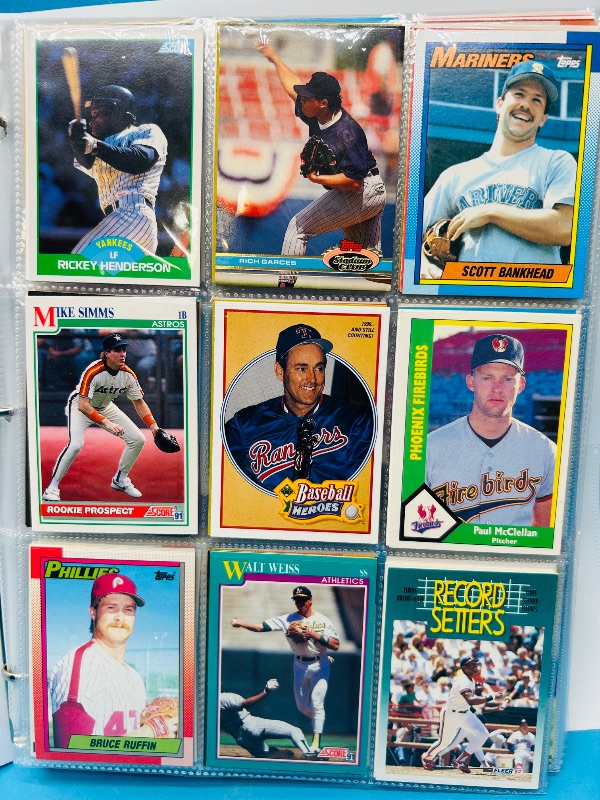 Photo 1 of 593247… final sale no returns/refunds-360 mixed baseball cards in binder 