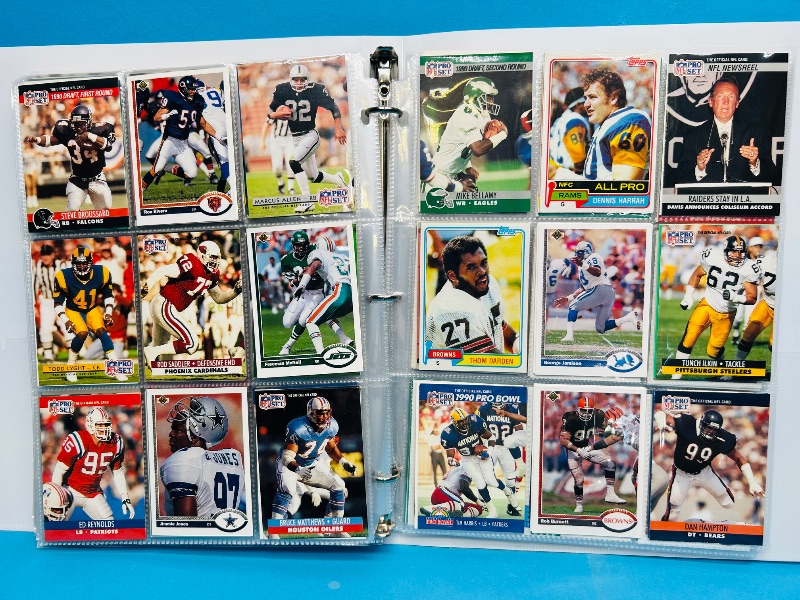 Photo 1 of 593248… final sale no returns/refunds-360 mixed football cards in binder 