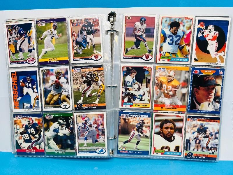 Photo 1 of 593248… final sale no returns/refunds-360 mixed football cards in binder 