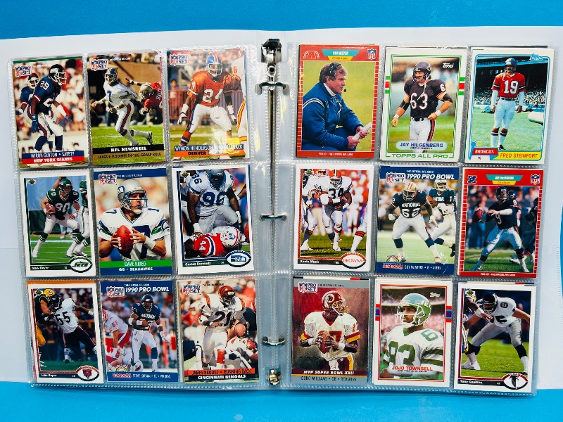 Photo 1 of 593248… final sale no returns/refunds-360 mixed football cards in binder 