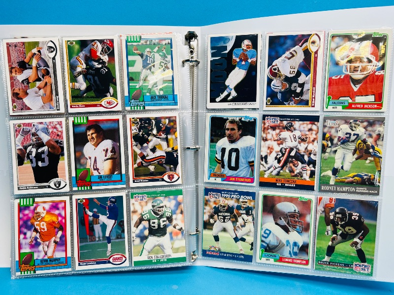 Photo 1 of 593248… final sale no returns/refunds-360 mixed football cards in binder 