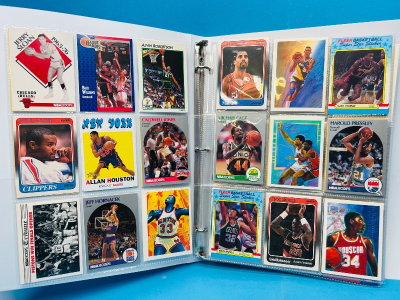 Photo 1 of 593250… final sale no returns/refunds-270 mixed basketball cards in binder 