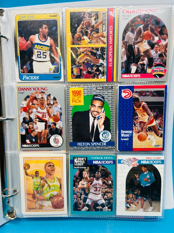 Photo 1 of 593250… final sale no returns/refunds-270 mixed basketball cards in binder 