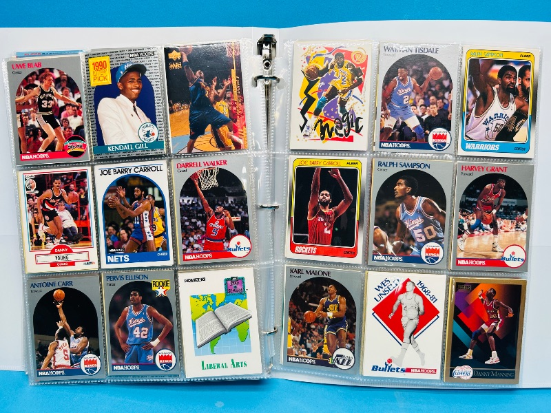 Photo 1 of 593250… final sale no returns/refunds-270 mixed basketball cards in binder 