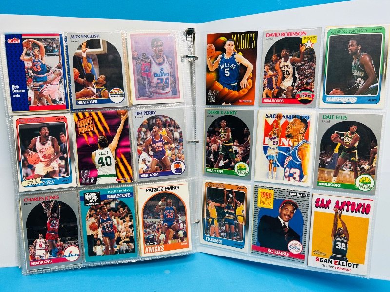Photo 1 of 593250… final sale no returns/refunds-270 mixed basketball cards in binder 