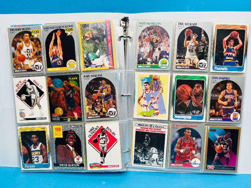 Photo 1 of 593250… final sale no returns/refunds-270 mixed basketball cards in binder 