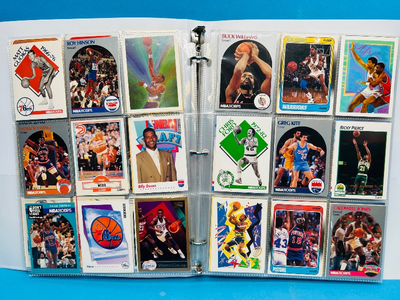 Photo 1 of 593250… final sale no returns/refunds-270 mixed basketball cards in binder 