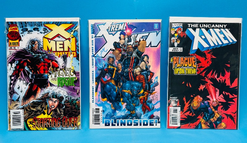 Photo 1 of 593260…3 X-men  comics in plastic sleeves 