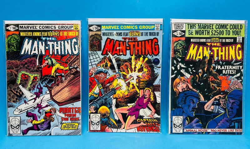 Photo 1 of 593261…3 vintage  comics in plastic sleeves 