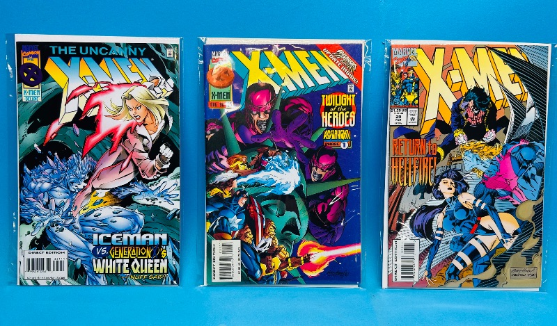 Photo 1 of 593262…3 X-men  comics in plastic sleeves 