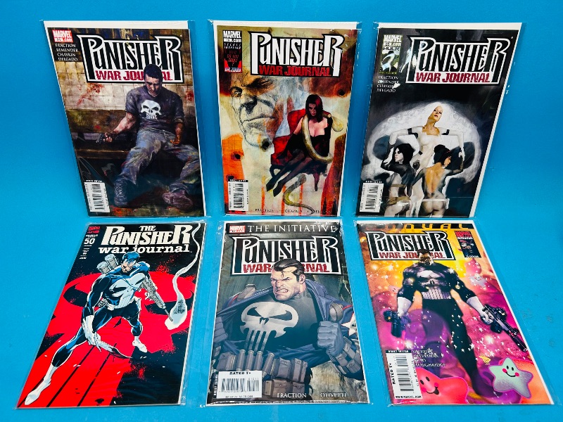 Photo 1 of 593263…6 punisher  comics in plastic sleeves 