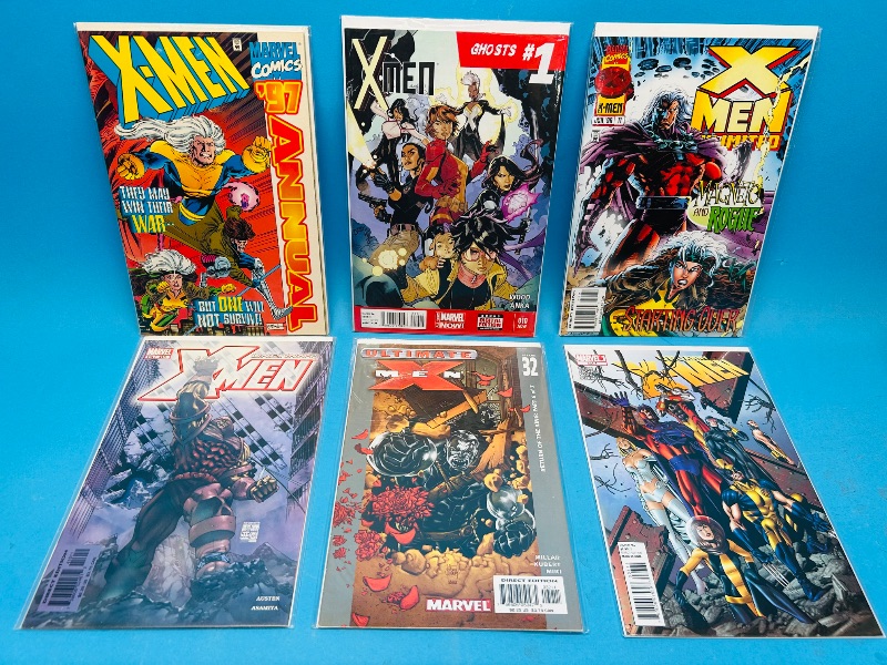 Photo 1 of 593265…6 X-men  comics in plastic sleeves 