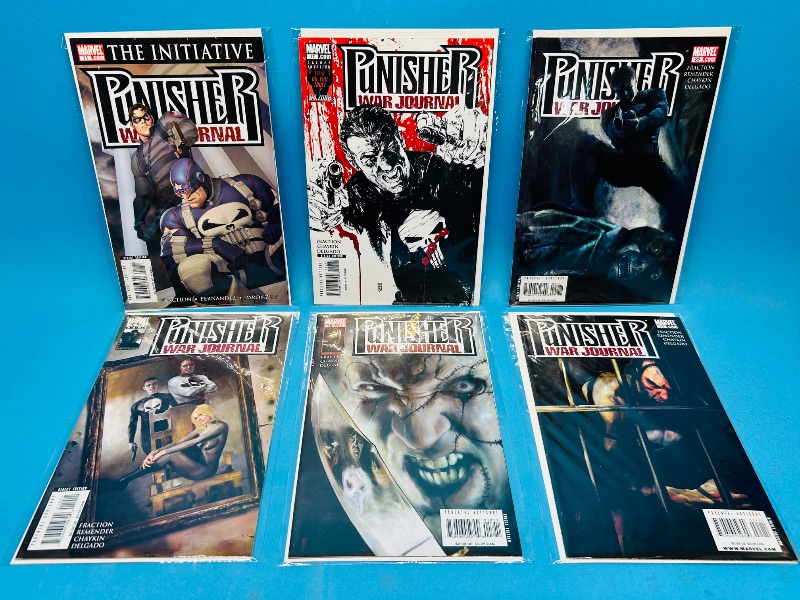 Photo 1 of 593268…6 punisher  comics in plastic sleeves 