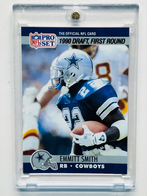 Photo 1 of 593310…Rookie Emmitt Smith card 685 in hard plastic case