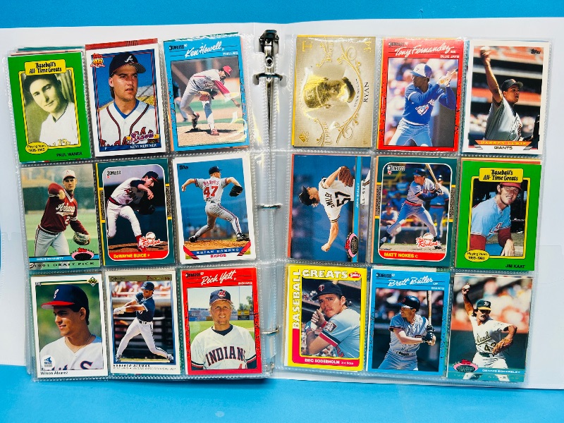 Photo 1 of 593347…final sale no returns/refunds-360 mixed baseball cards in binder 