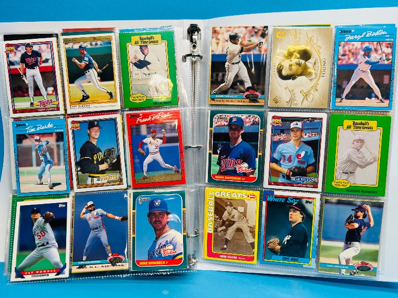 Photo 1 of 593347…final sale no returns/refunds-360 mixed baseball cards in binder 