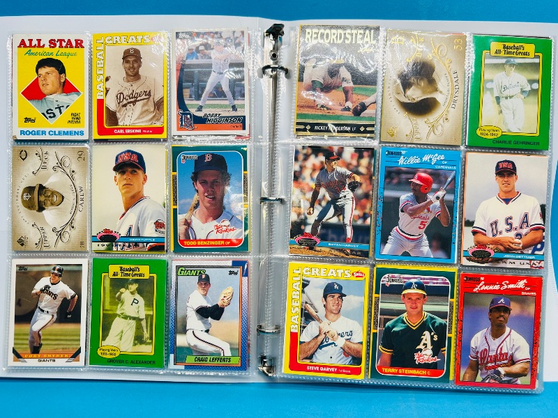 Photo 1 of 593347…final sale no returns/refunds-360 mixed baseball cards in binder 