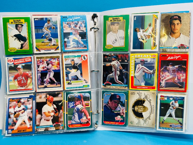 Photo 1 of 593347…final sale no returns/refunds-360 mixed baseball cards in binder 