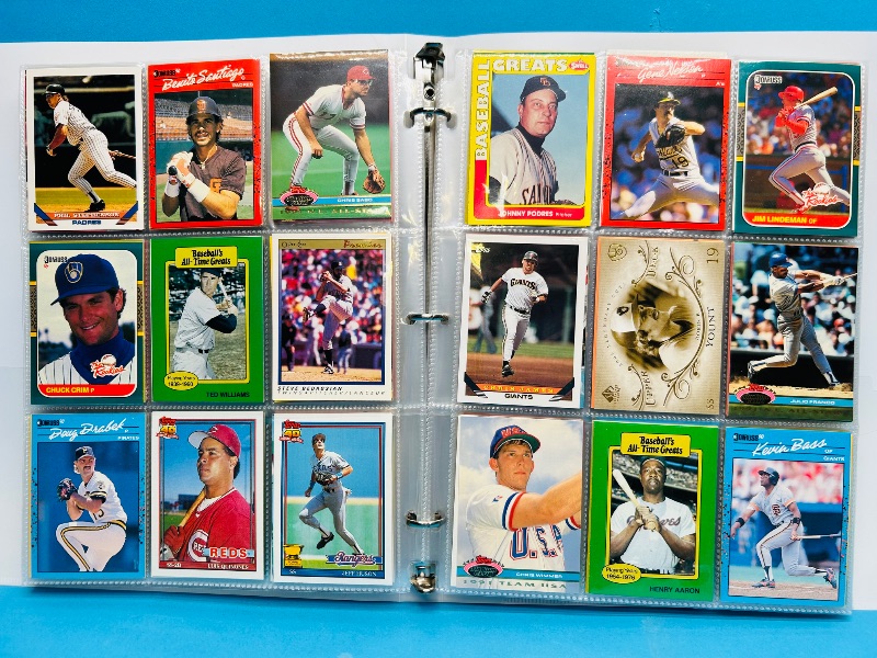 Photo 1 of 593347…final sale no returns/refunds-360 mixed baseball cards in binder 