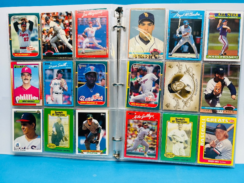 Photo 1 of 593347…final sale no returns/refunds-360 mixed baseball cards in binder 