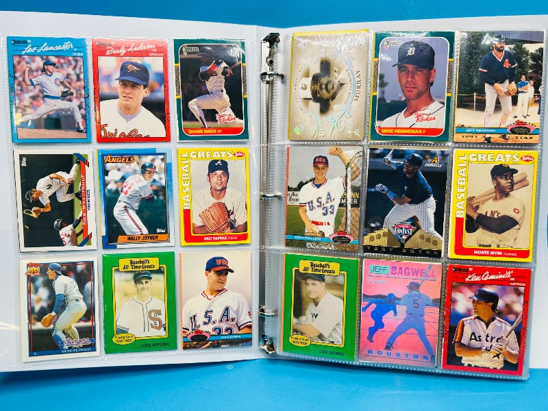 Photo 1 of 593347…final sale no returns/refunds-360 mixed baseball cards in binder 