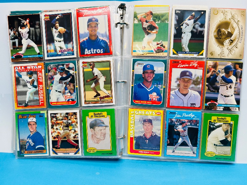 Photo 1 of 593347…final sale no returns/refunds-360 mixed baseball cards in binder 