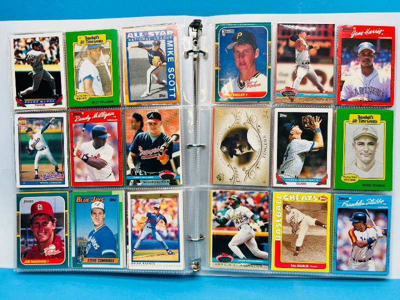 Photo 1 of 593347…final sale no returns/refunds-360 mixed baseball cards in binder 