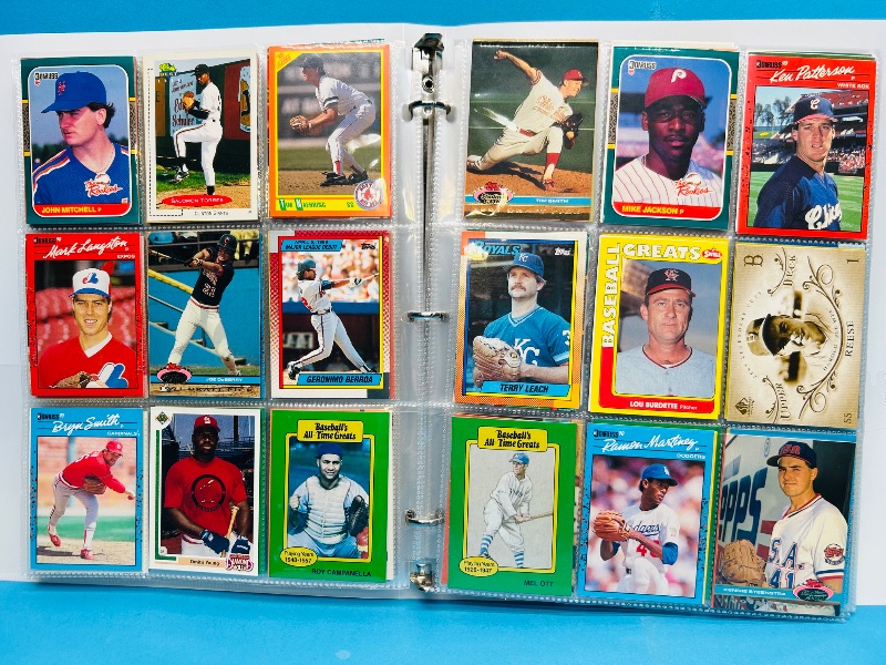 Photo 1 of 593347…final sale no returns/refunds-360 mixed baseball cards in binder 