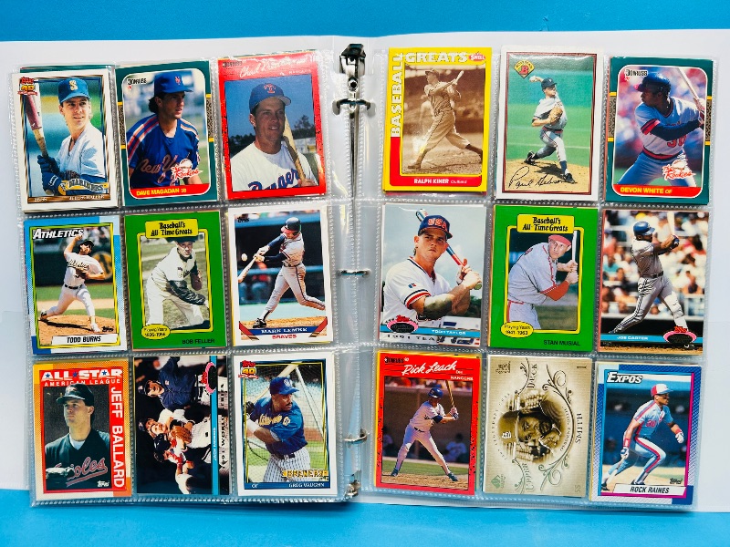 Photo 1 of 593347…final sale no returns/refunds-360 mixed baseball cards in binder 
