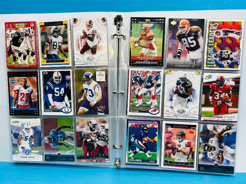 Photo 1 of 593348… final sale no returns/refunds-360 mixed football cards in binder 