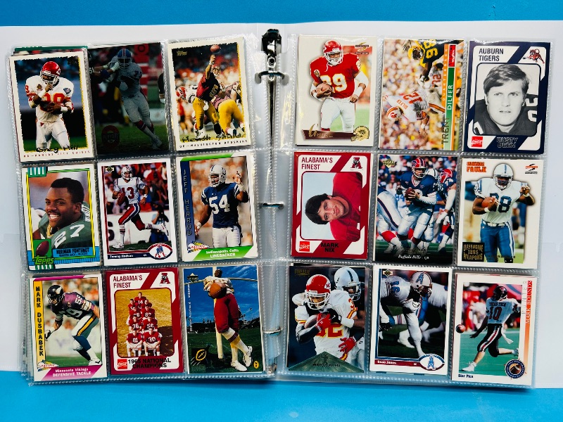 Photo 1 of 593349… final sale no returns/refunds-360 mixed football cards in binder 