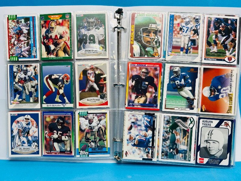 Photo 1 of 593349… final sale no returns/refunds-360 mixed football cards in binder 