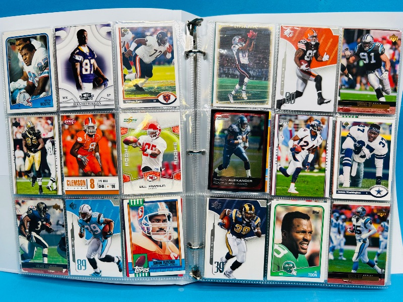 Photo 1 of 593350… final sale no returns/refunds-360 mixed football cards in binder 